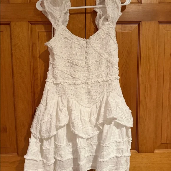 LoveShackFancy Textured White Dress - Picture 2 of 5